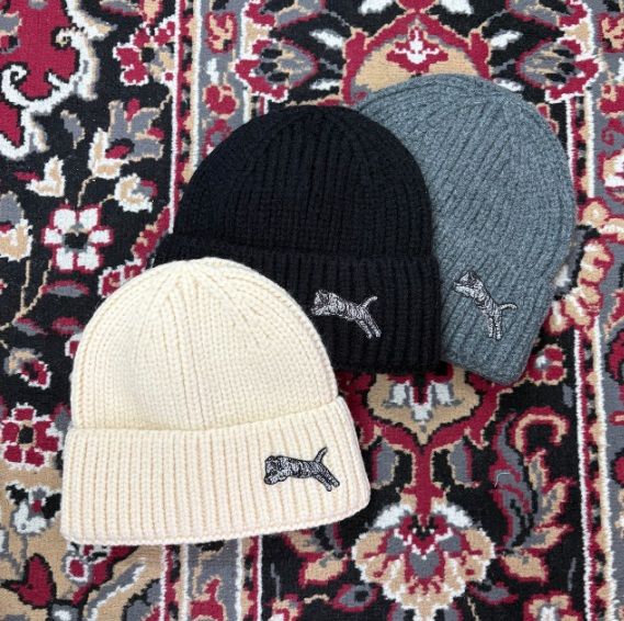 TORA ニットキャップ チャコール