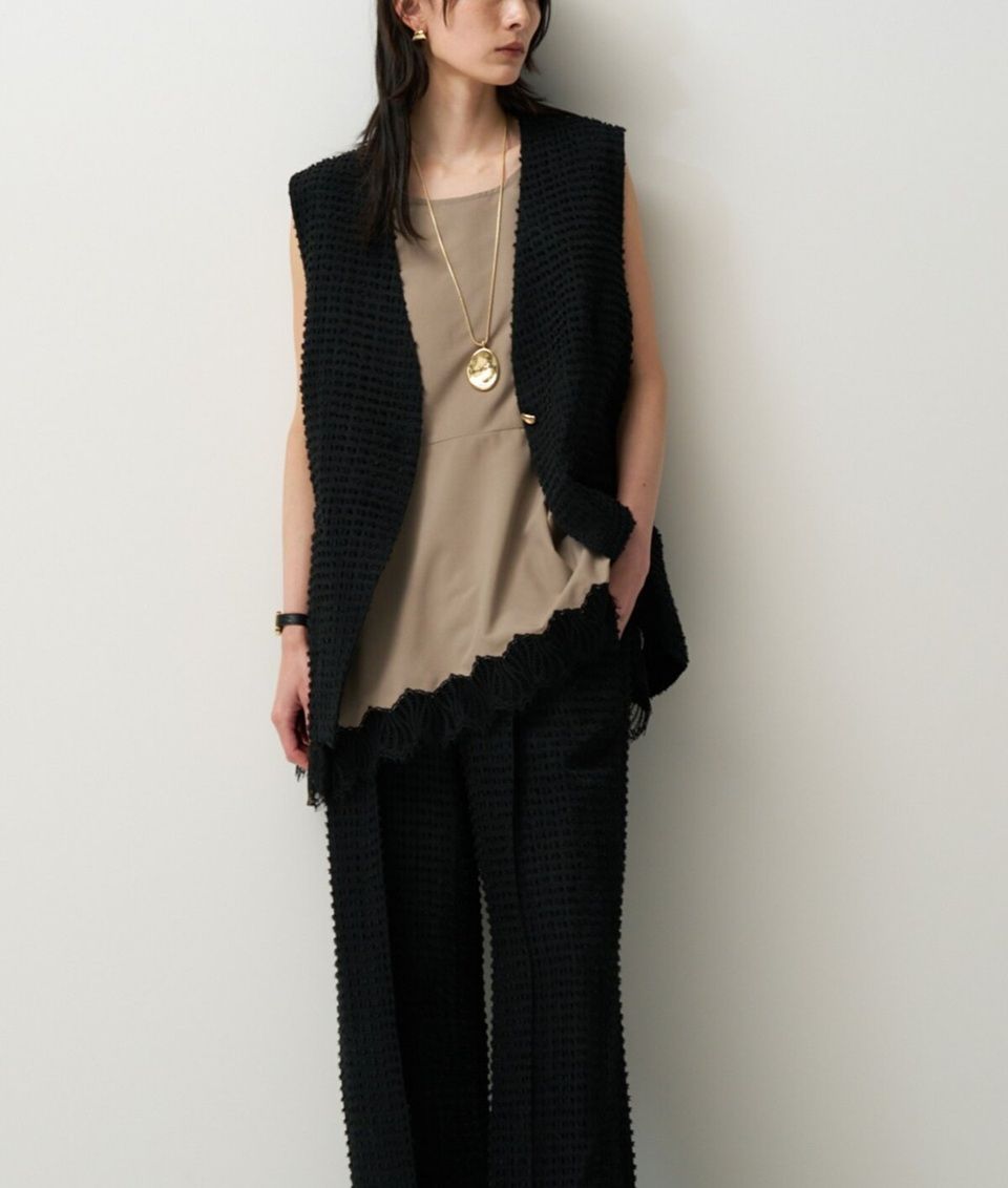 [1561-061-3NH] ヘムレースサテンタンク モカ