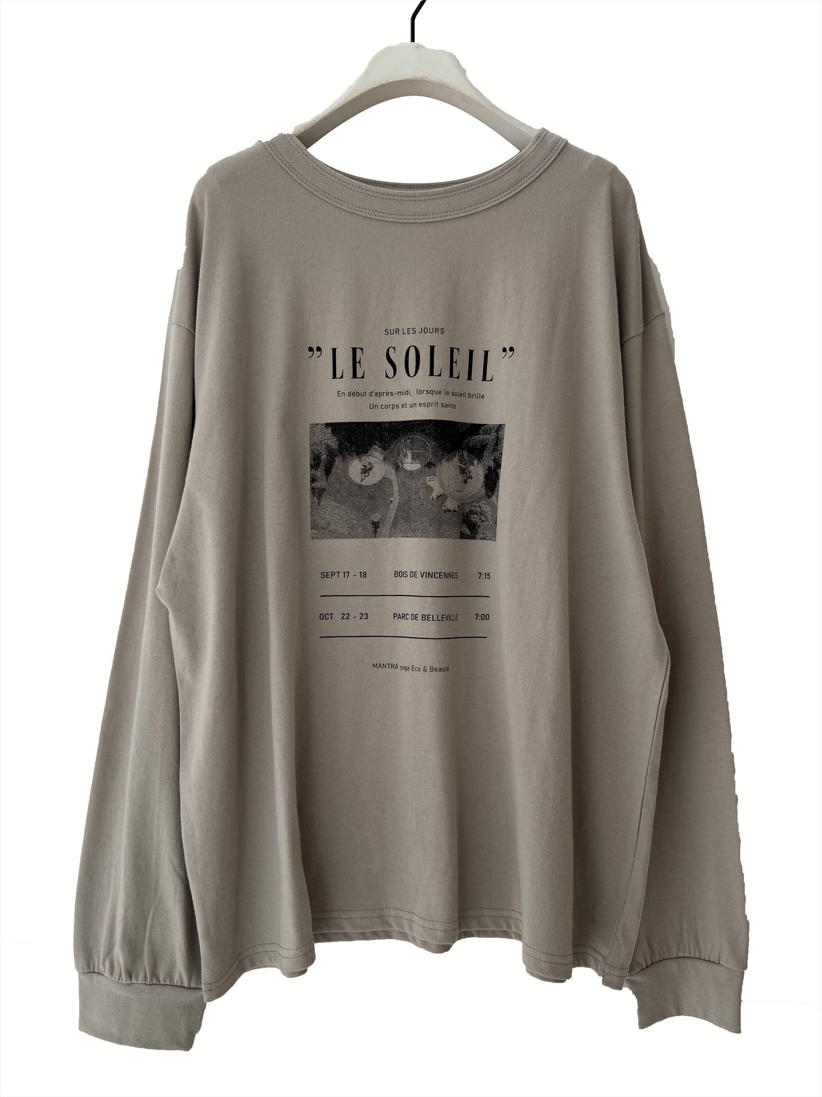[8455-317KK] Relax PHOTOロンTee グレーベージュ