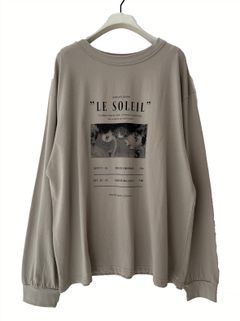 [8455-317KK] Relax PHOTOロンTee グレーベージュ