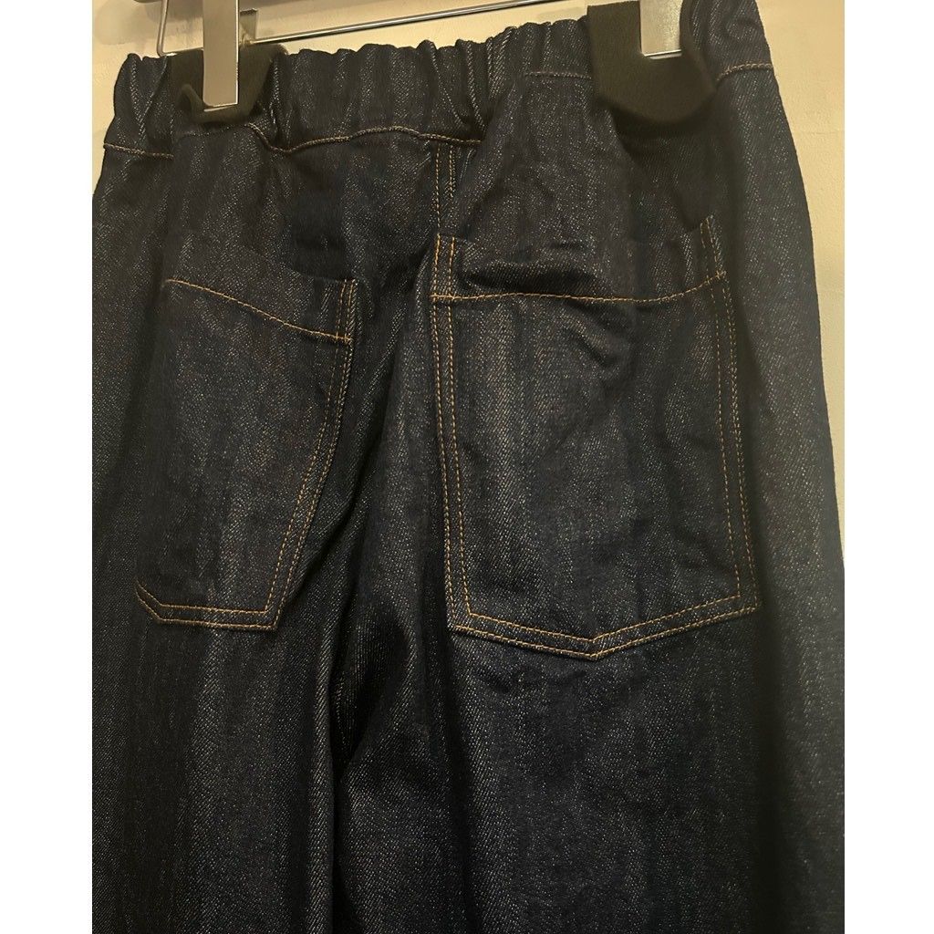 12ozムラデニム ラウンドパンツ インディゴxオレンジ