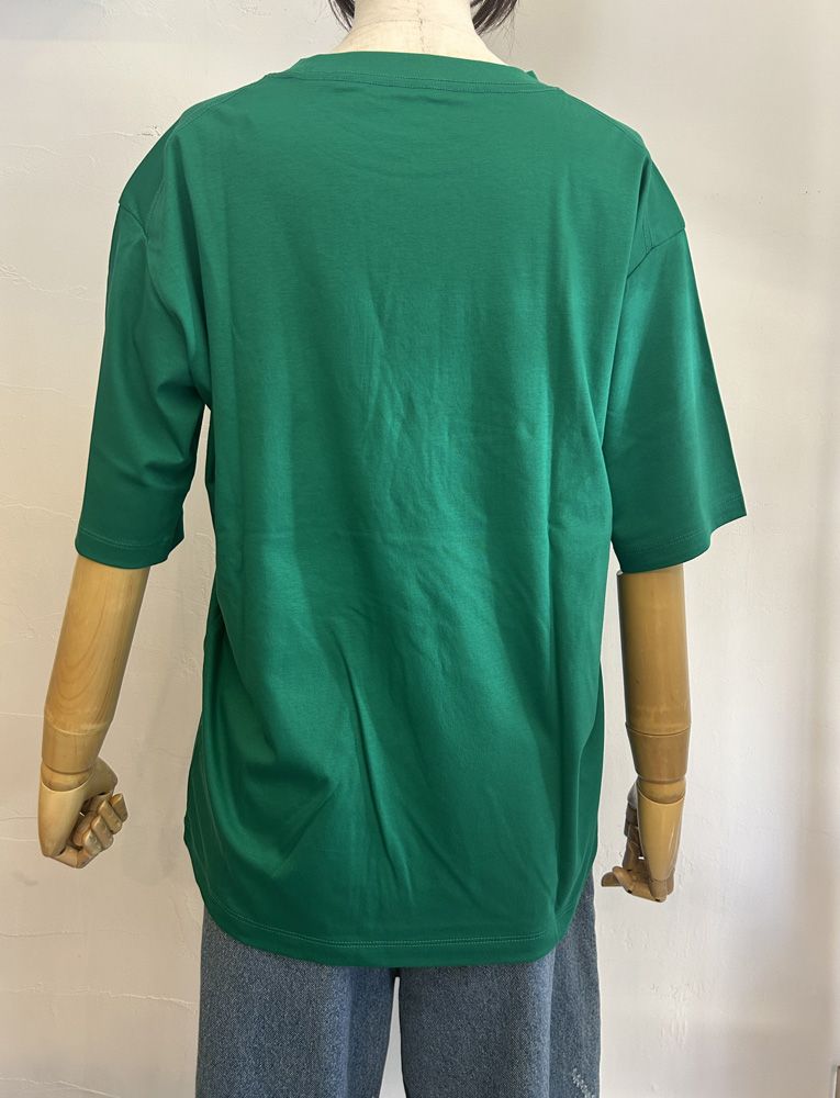 3DグリッターロゴTシャツ ダークブラウン