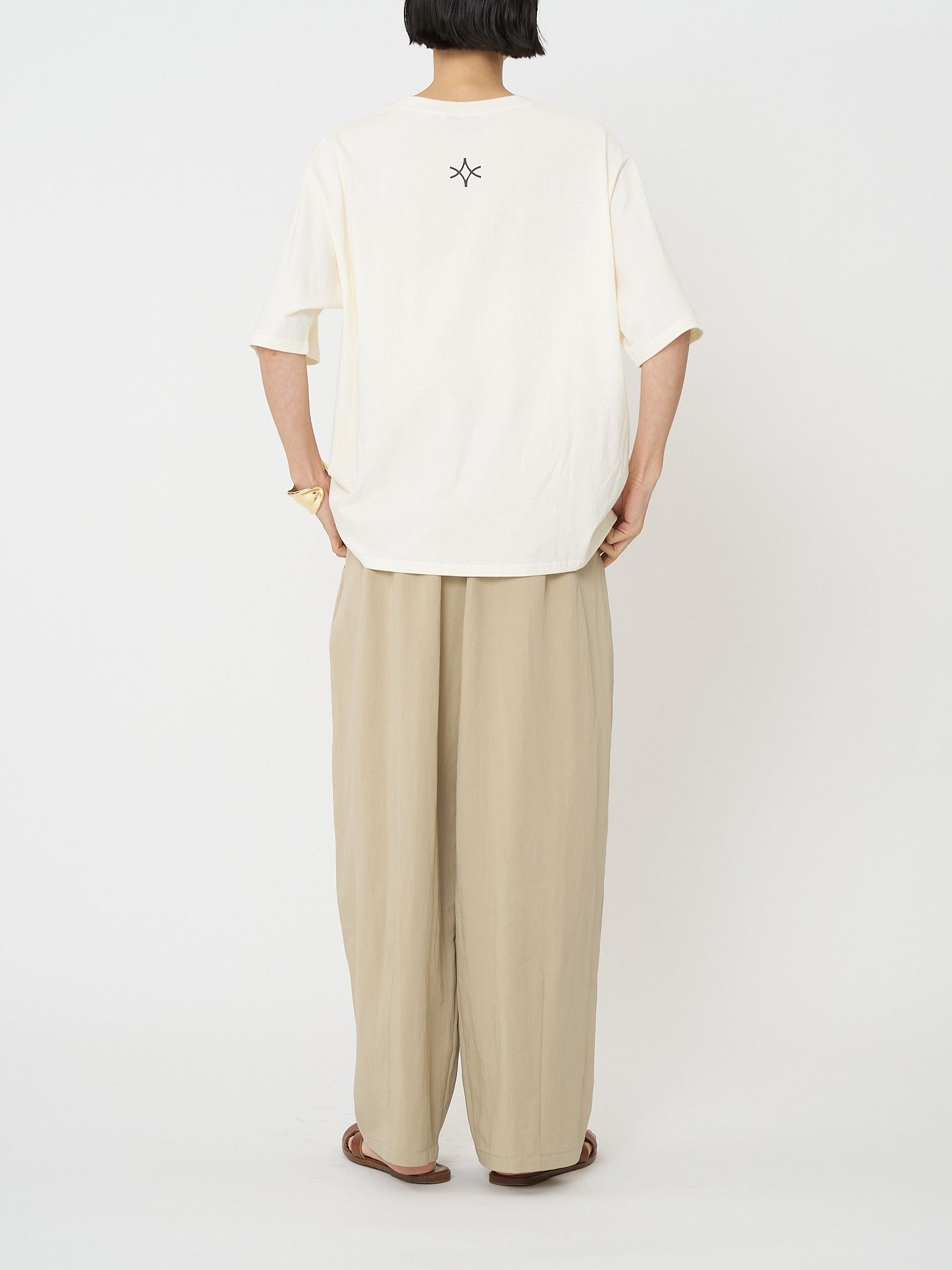 [8461-102KK] ”VIGOUR”プリントTee ブラウン