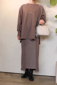 オーバードルマンチュニック グレージュ