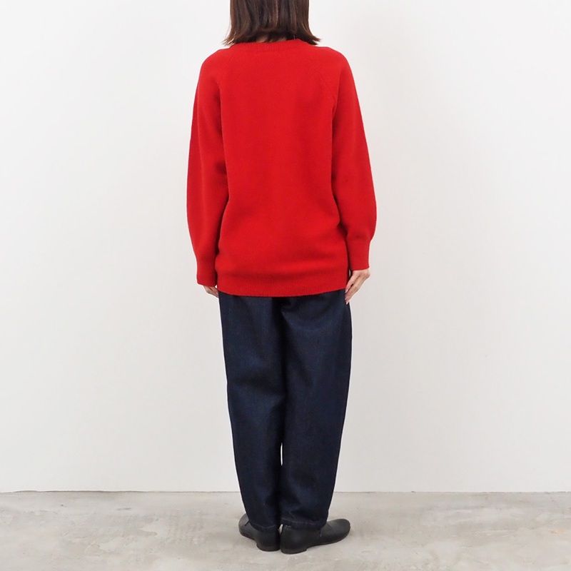 12ozムラデニム ラウンドパンツ インディゴxオフホワイト