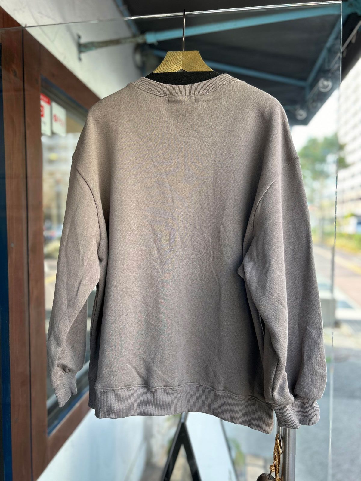 裏起毛 CALIFORNIAロゴプルオーバー カーキグレー