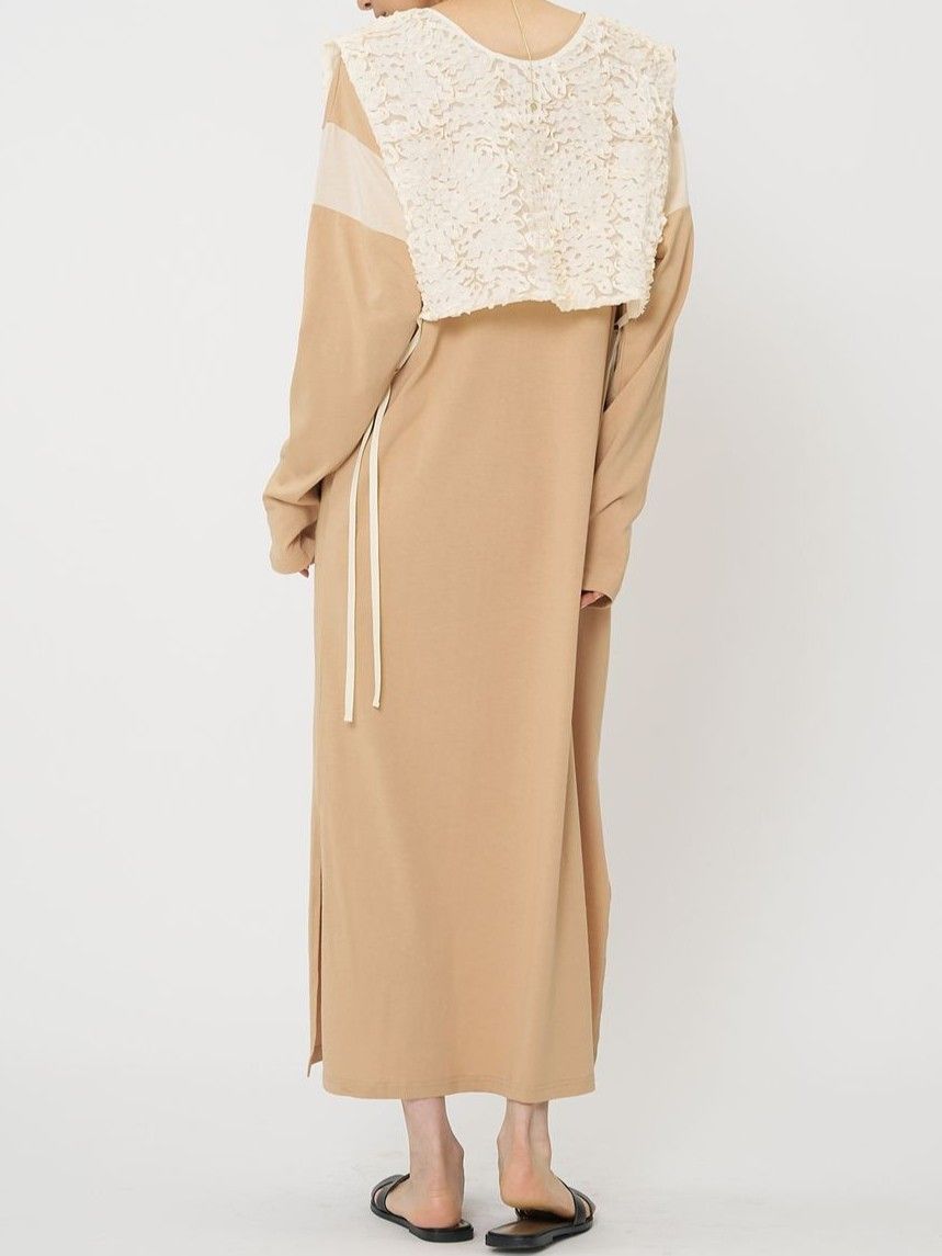 [1961-049BZ] フリルエンブロミニベスト アイボリー