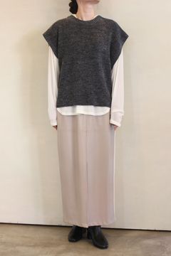 2WAYニットベスト ブラック