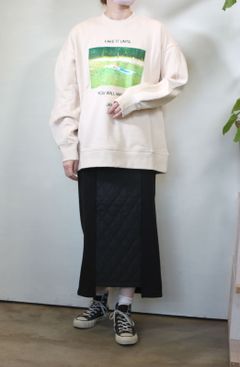 フォトプリントスウェット アイボリー