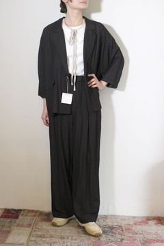 [4861-006KK] リラックスツイルドルマンJK ブラック