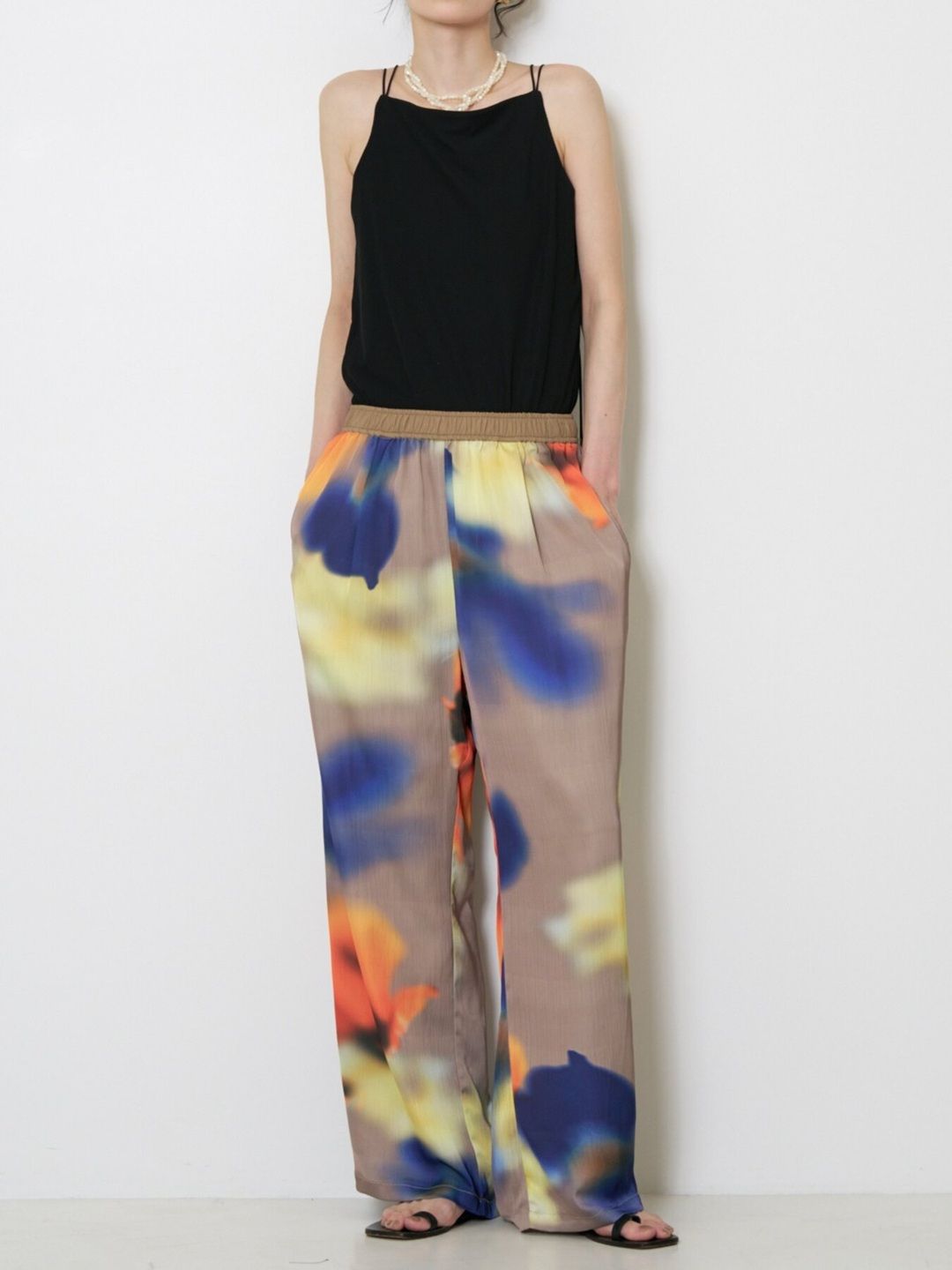 [8263-717KK] マルチWAYドロップコードキャミ オフホワイト