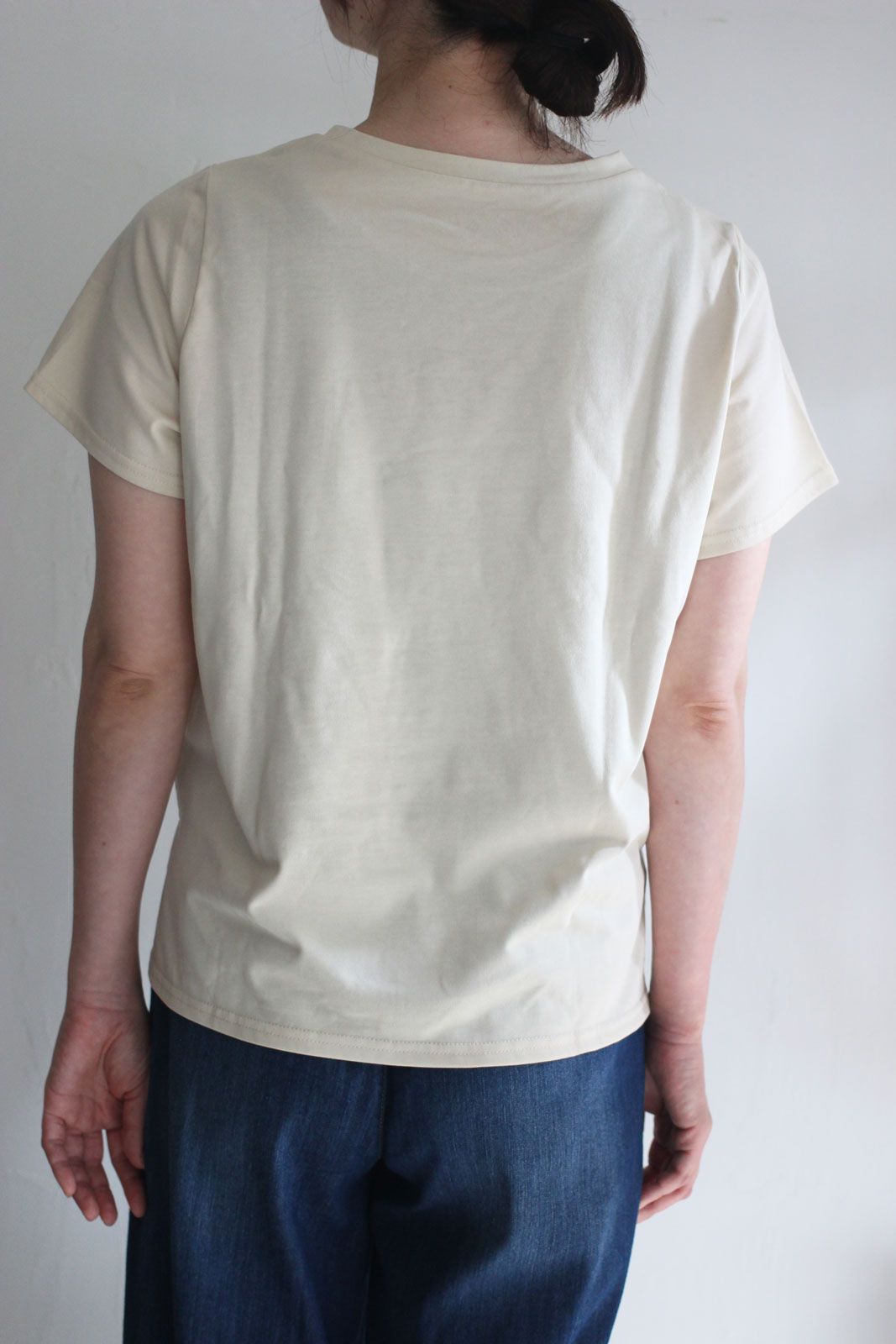 フォトプリントTシャツ ベージュ