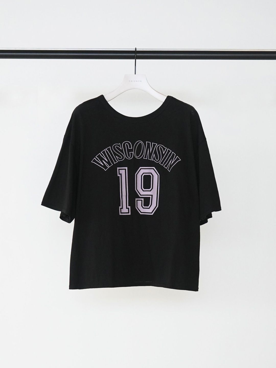 [8463-712KK] ナンバリングTEE ブラック