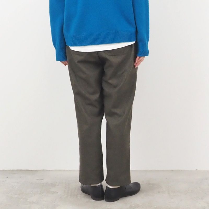 ウールリサイクルクロスコージーパンツ ブラウン