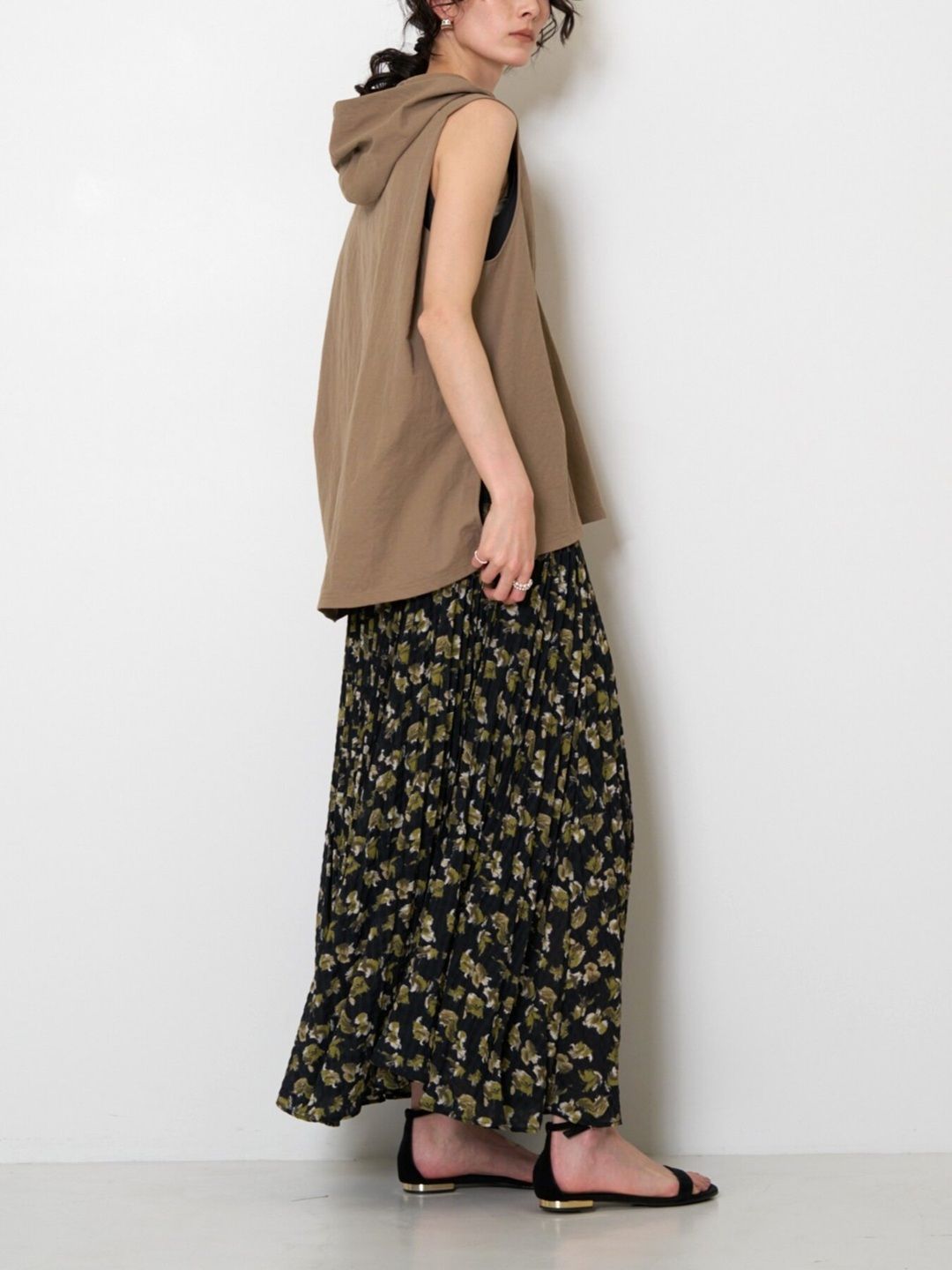 [8863-707GL] カノコフーディジレ ベージュ