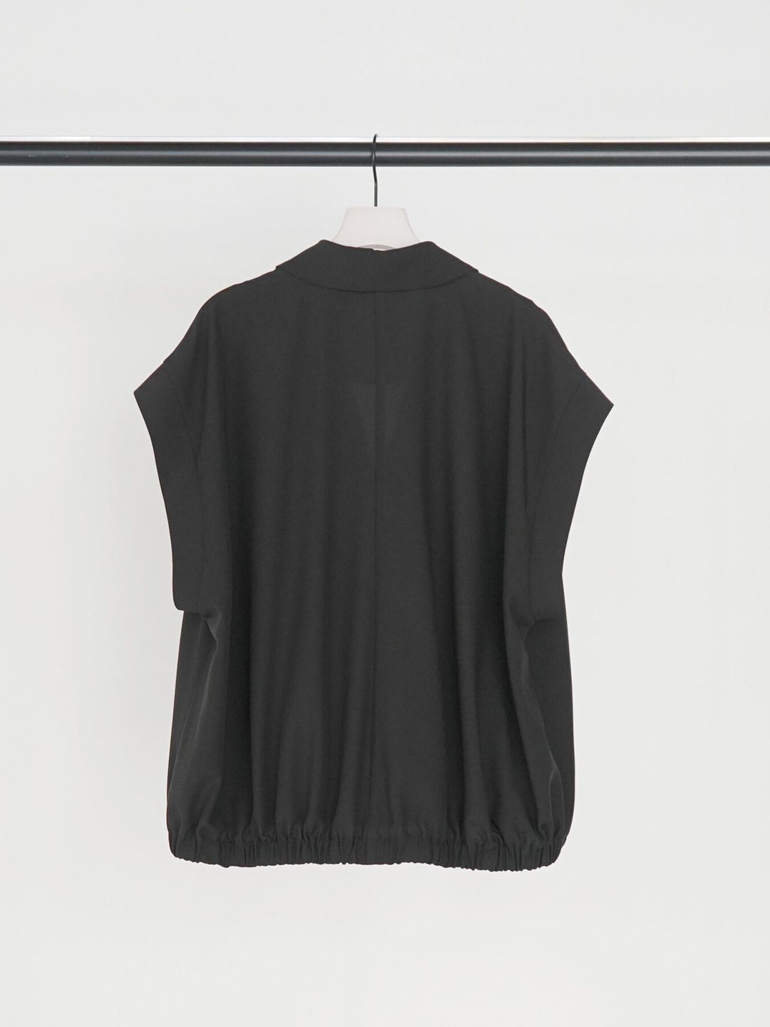 [4263-623MK] オーバーフォルムダブルジレ ブラック