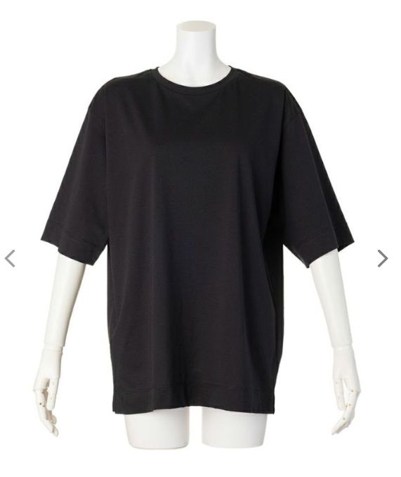 5分袖Tシャツ 黒曜石