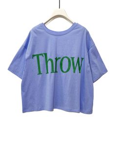 [8452-240KK] BIGロゴ短丈Tee サックス