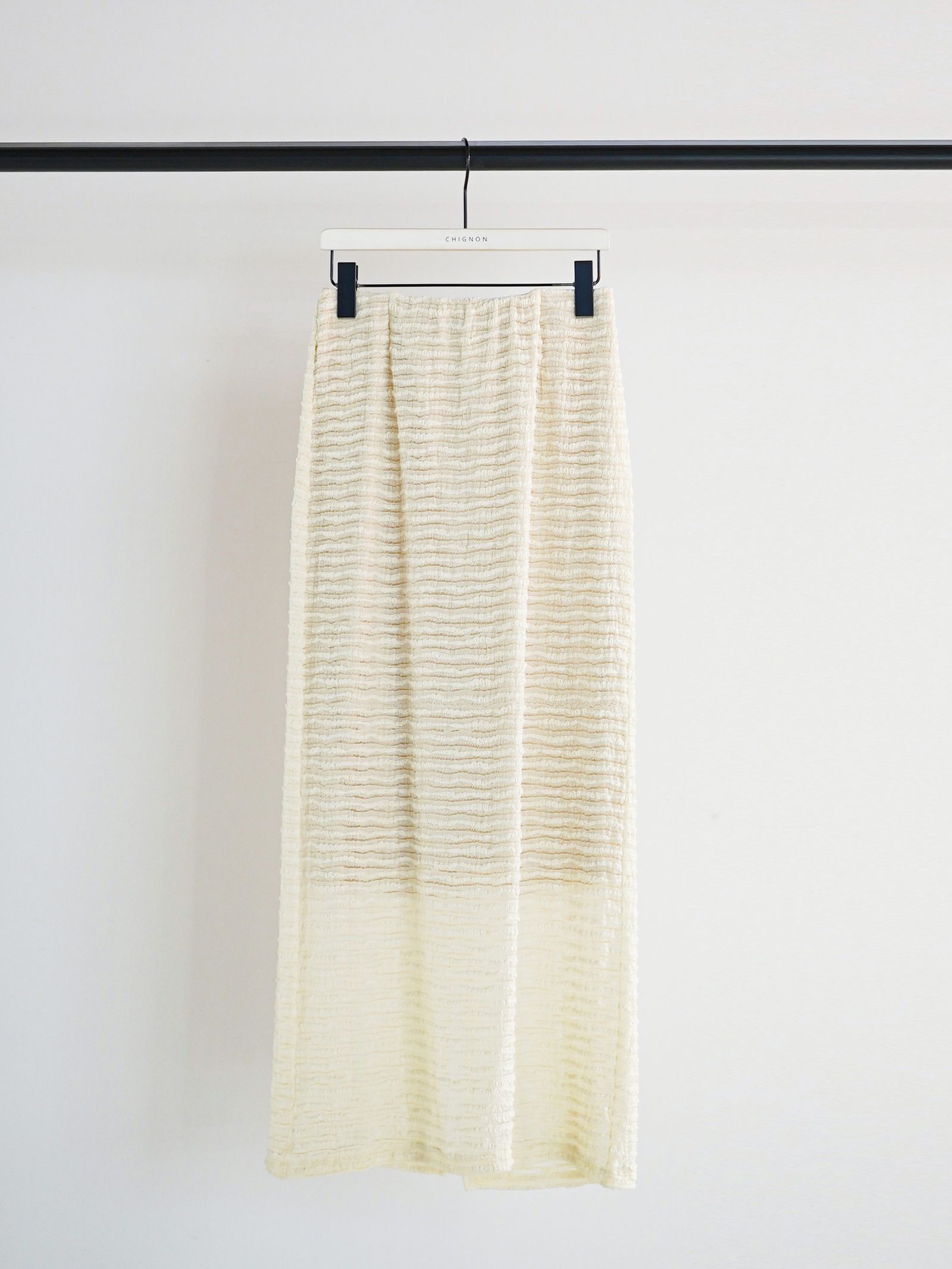 [2261-047BZ] ストレッチレースSK アイボリー