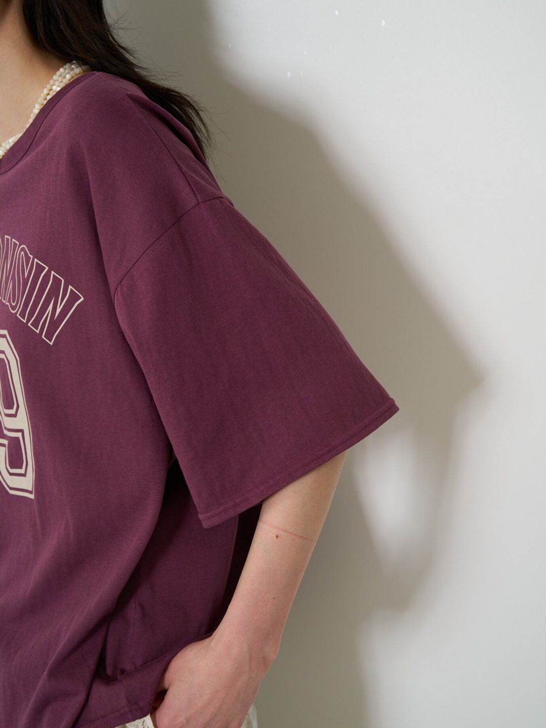 [8463-712KK] ナンバリングTEE ブラック