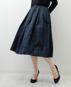神戸・山の手スカート タータン ミモレ