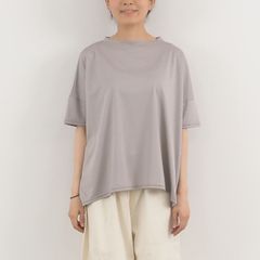 強撚天竺ワイドTシャツ グレー