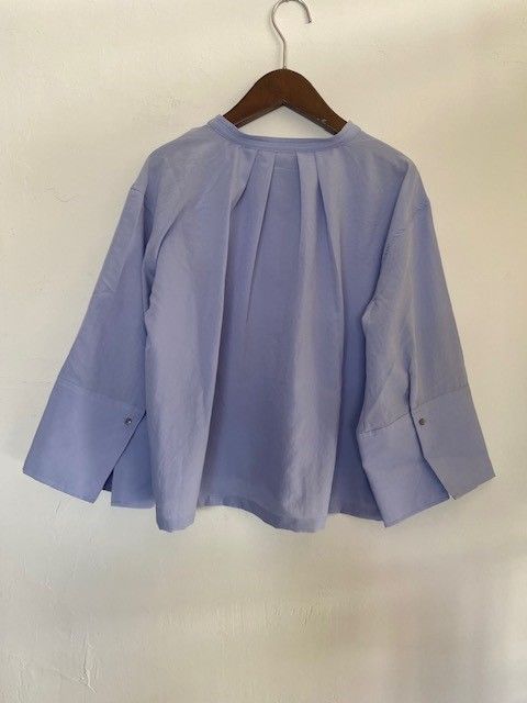 スパローン カフスポイントシャツ ブルーパープル