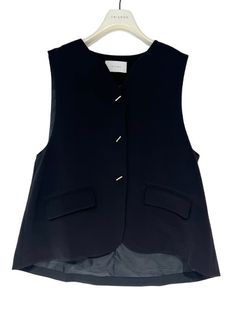 [4956-443MK] フレアベスト ネイビー