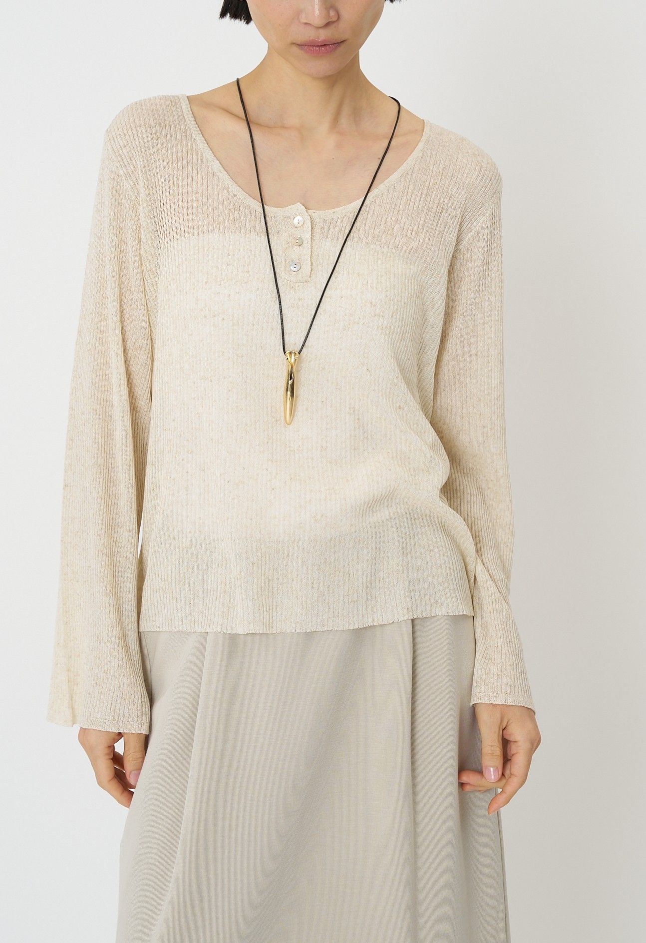 [9561-089GS] タンクレイヤードニット ピンク