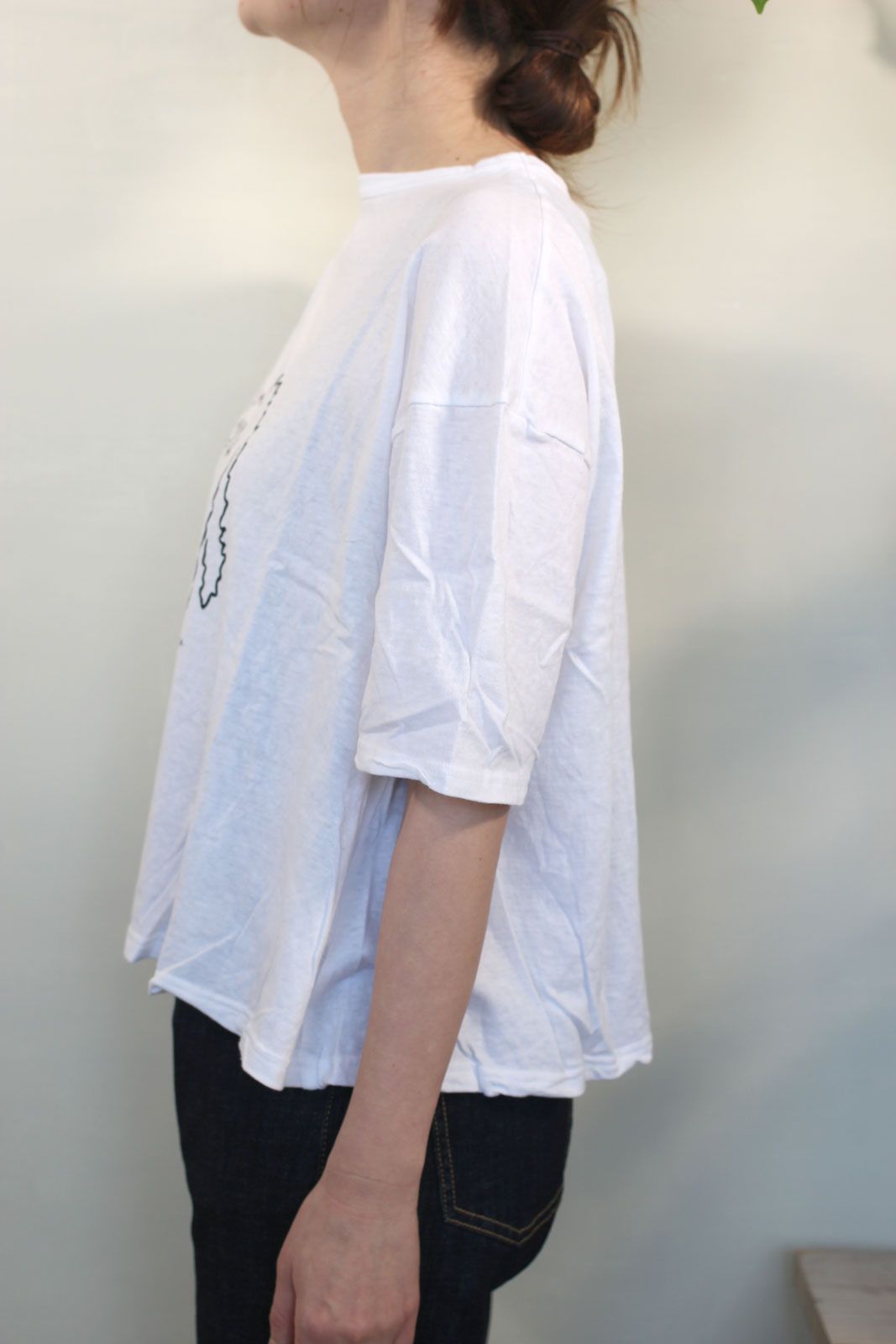 びっくり猫Tシャツ ホワイト