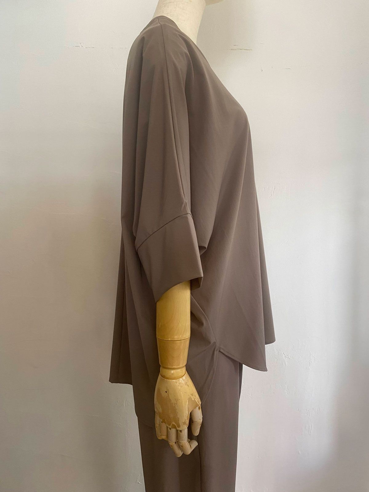 ICE TOUCH 接触冷感厚ドルマントップス モカ