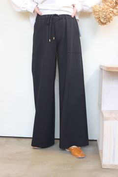 ヴィーナスティアポンチワイドパンツ ブラック