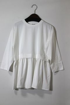 レイヤード風カットソー ホワイト