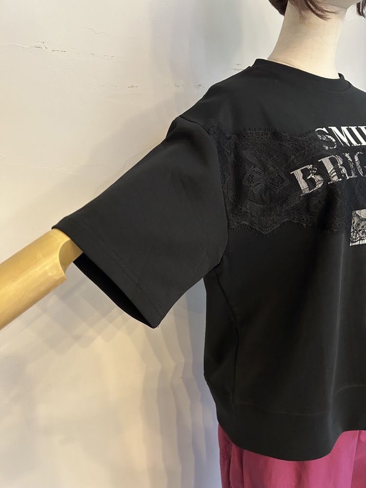 SEVEN LACE TEE ブラック