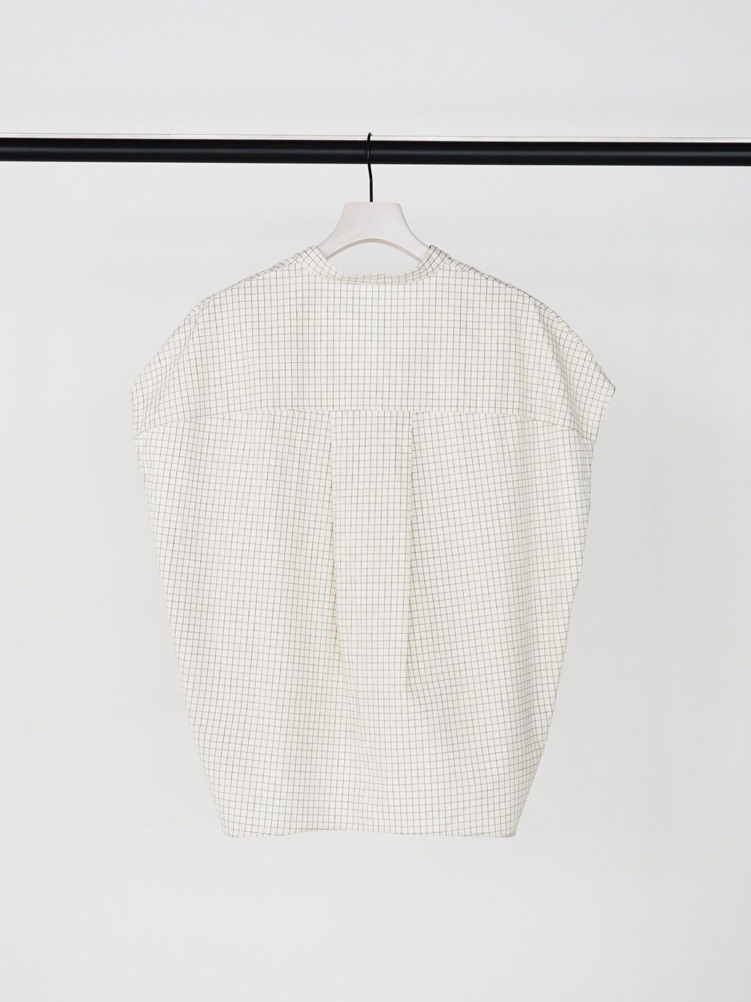 [1263-632MK] ラインフロントカーブヘムシャツPO アイボリー