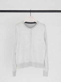 [9263-694GS] ミニマルクルーネックCDトップス グレー