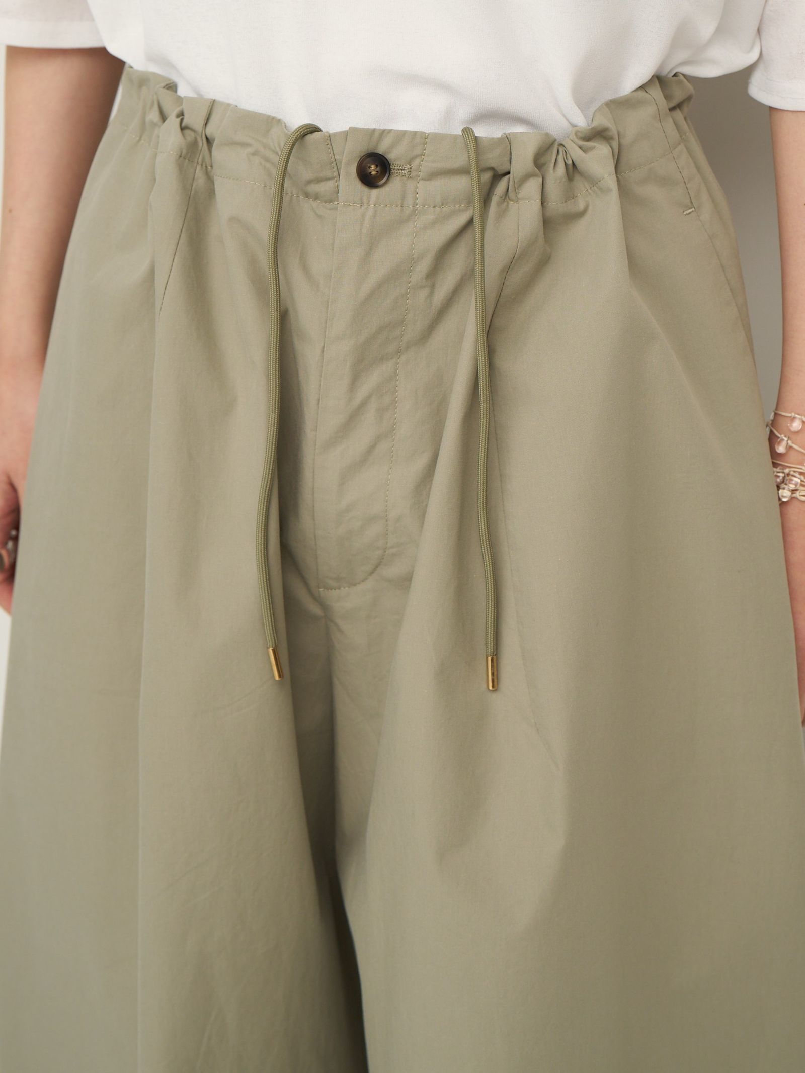 [3562-338MK] ウエストフリーコクーンPT カーキ