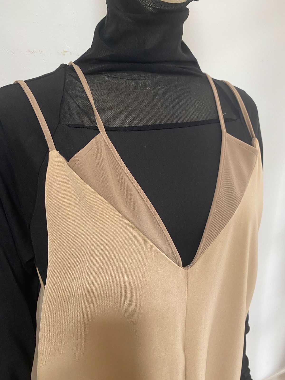 レイヤードキャミワンピース beige