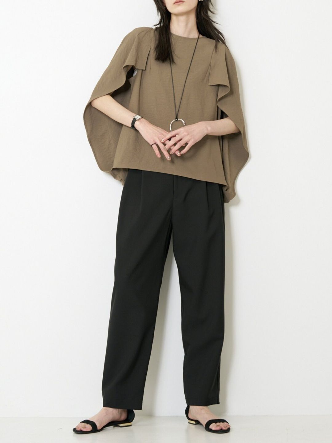 [3263-656YM] エフォートレステーパードPT ブラック