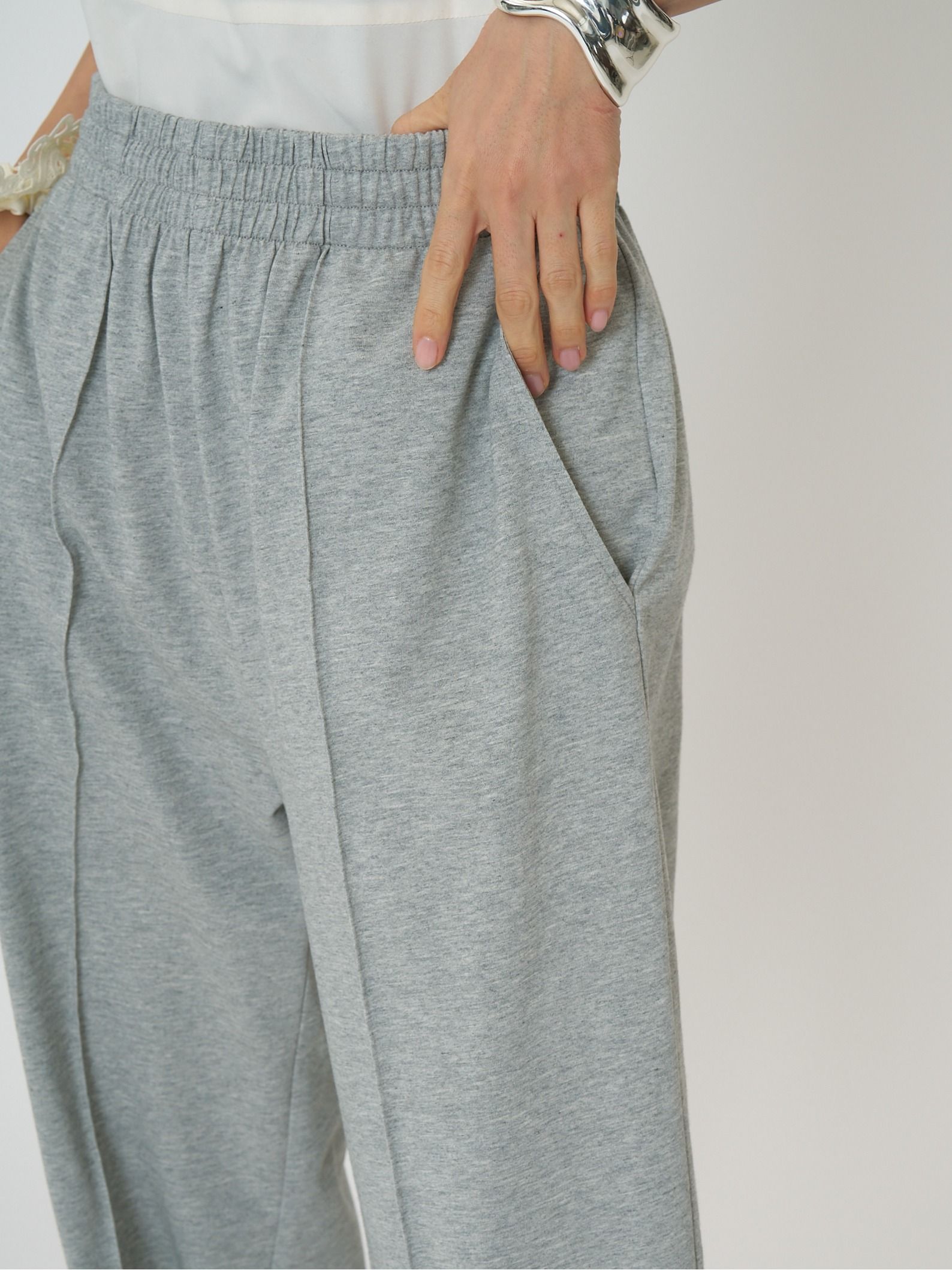 [3261-016KK] 度詰天竺イージーPT グレー