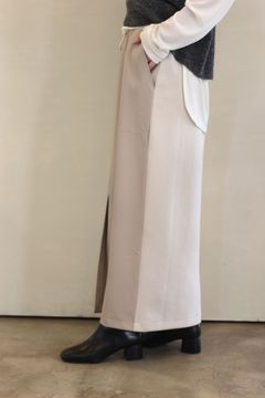 フェイクレザースカート ベージュ