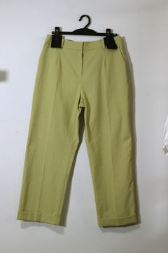 テーパードワイドパンツ レモンイエロー