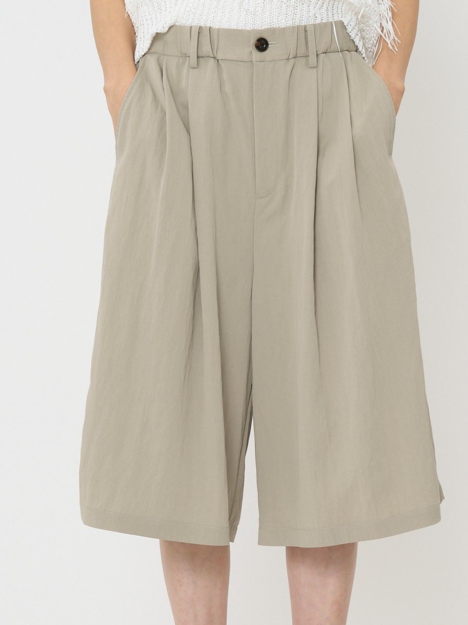 [3861-007KK] リラックスツイルキュロット ライトベージュ