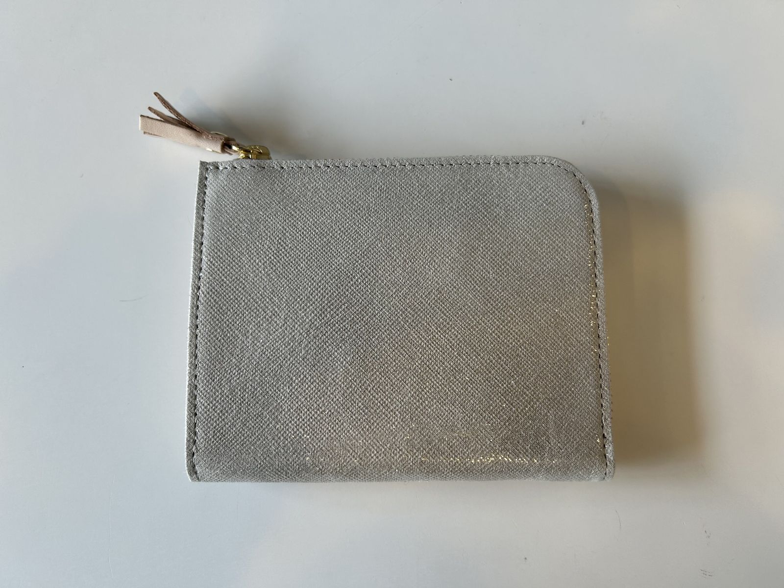 HAK L ZIP SHORT WALLET プラチナ