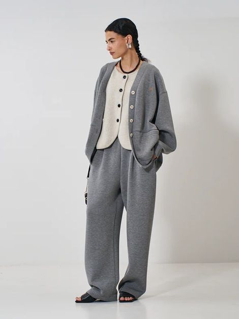 SPONDISH TUCK PT グレー
