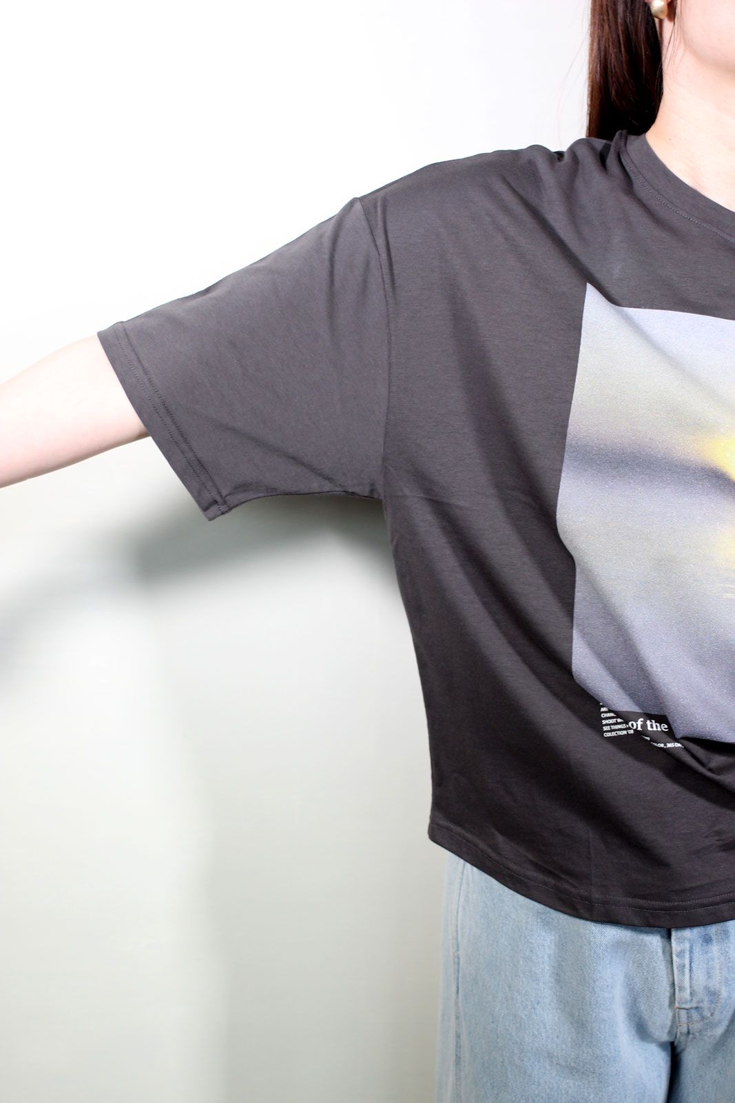 [8451-075KK] Photo Tee ブラック