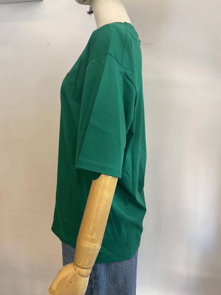 3DグリッターロゴTシャツ ダークブラウン