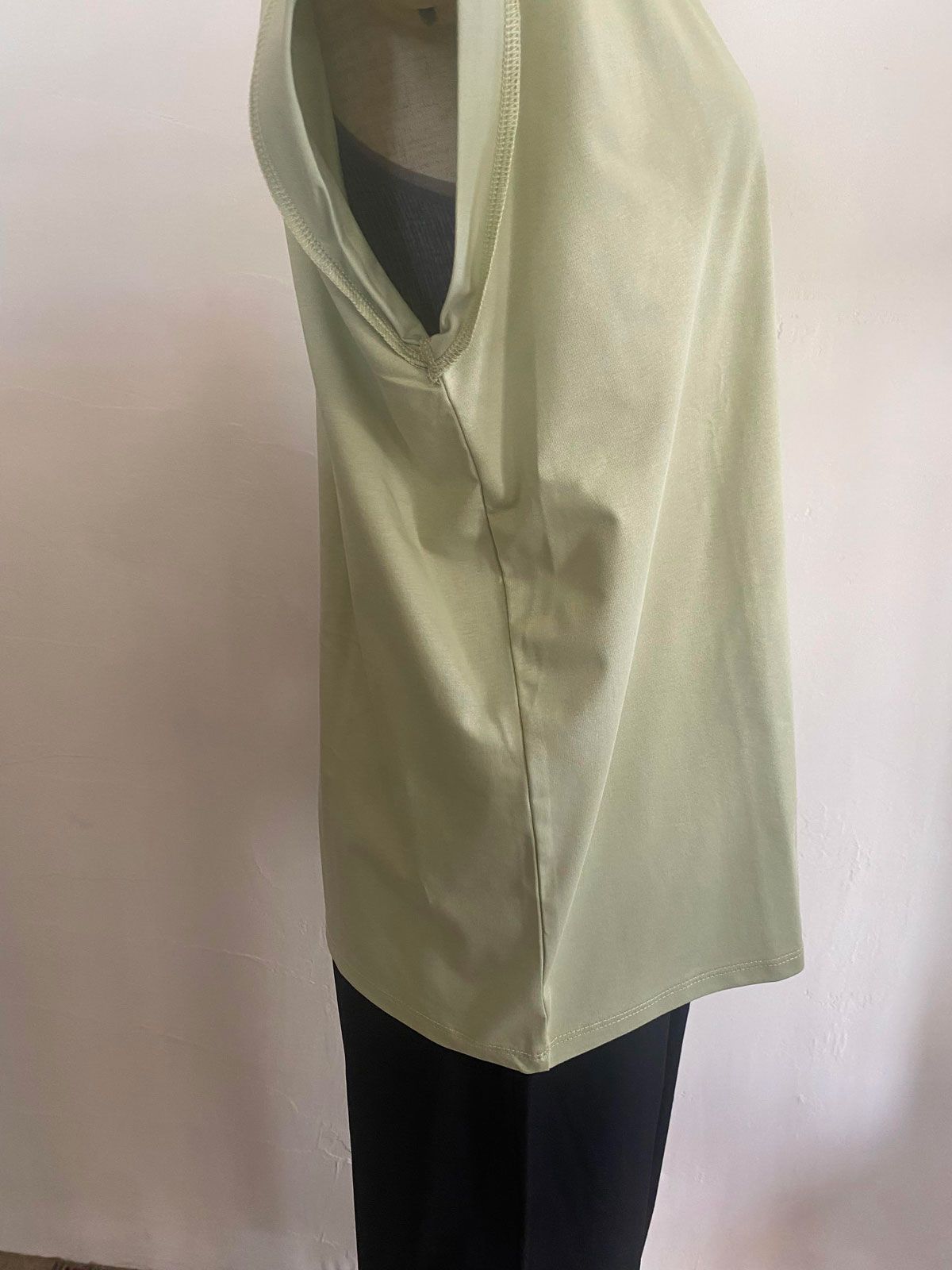 刺繍ロゴ入りカットT ミントグリーン