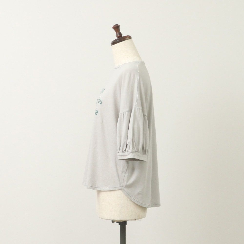 ClothesプリントT ライトグレー