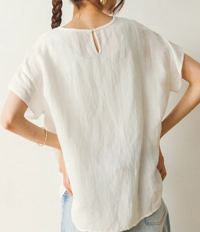 刺繍ブラウス オフホワイト